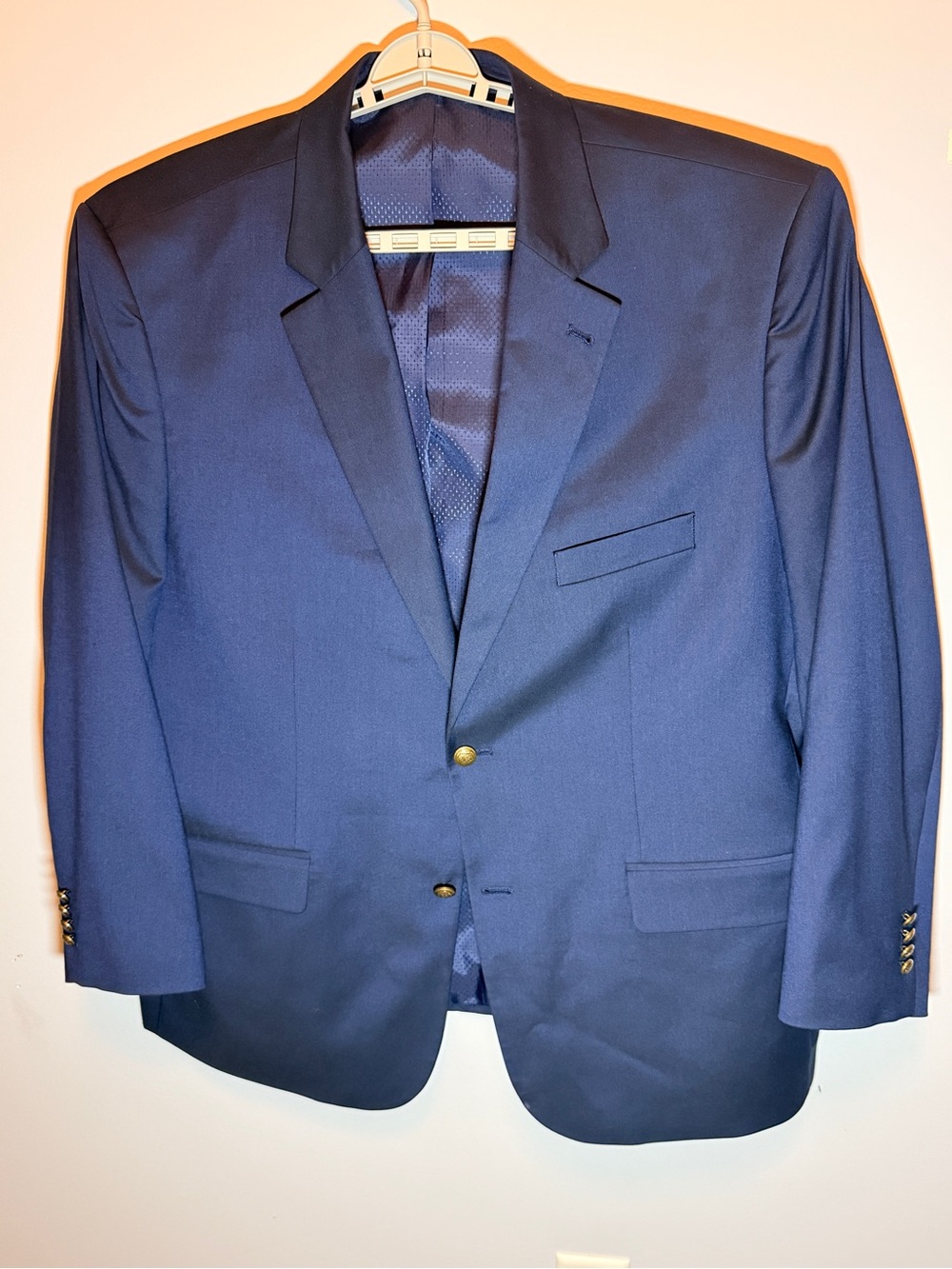 Classic Navy Men's Two-Button Blazer